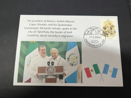 20-5-2024 (4 Z 37) Guatemala President Visit To City Of Talachula And Meet Mexico President - Guatemala