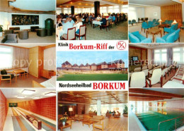73866986 Borkum Nordseeheilbad Klinik Borkum Riff Der BfA Gastraeume Speisesaal  - Borkum