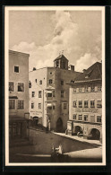 AK Wasserburg A. Inn, Geschäftshaus Otto Unterberger  - Wasserburg A. Inn