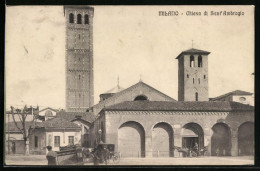 Cartolina Milano, Chiesa Di Sant'Ambrogio  - Milano