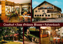 73866950 Fahrenbach Odenwald Gasthof Zum Gruenen Baum Gastraeume Brunnen Fahrenb - Other & Unclassified