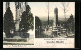 CPA Weissenburg, Preussen-monument, Monument Des Posener Inf. Regts. No. 58  - Other & Unclassified
