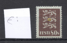 ESTLAND Estonia 1929 Michel 86 * ERROR Variety - Estland