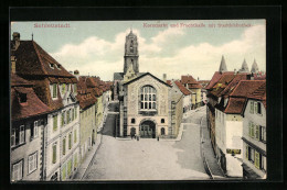 CPA Schlettstadt, Kornmarkt Et Fruchthalle Avec Stadtbibliothek  - Other & Unclassified