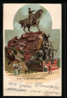 CPA Illustrateur Wörth, Kaiser Friedrich-monument  - Wörth
