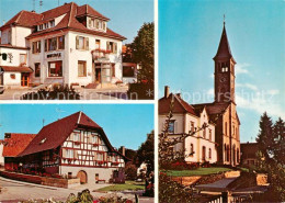 73832983 Ohlsbach Gasthof Pension Rebstock Fachwerkhaus Kirche Ohlsbach - Autres & Non Classés