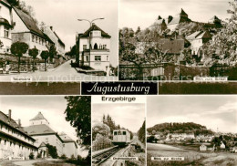 73832730 Augustusburg Teilansichten Schloss Drahtseilbahn Panorama Augustusburg - Augustusburg