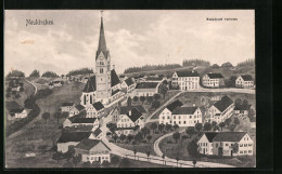 Künstler-AK Sign. Hans Pernat: Neukirchen, Kirche Aus Der Vogelschau  - Other & Unclassified