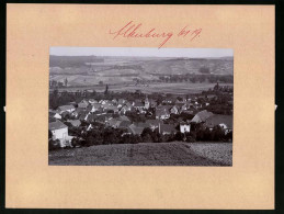 Fotografie Brück & Sohn Meissen, Ansicht Altenburg Bei Naumburg, Ortsansicht Mit Wohnhäusern Und Kirche  - Places