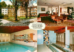 73758535 Tegernsee Sanatorium Seeheim Innenhof Foyer Hallenbad Wassertretanlage  - Tegernsee