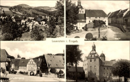 CPA Lauenstein Im Erzgebirge, Schloss, Markt, Schlosseingang, Panorama - Autres & Non Classés