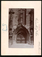 Fotografie Brück & Sohn Meissen, Ansicht Naumburg A. Saale, Blick Auf Das Portal Der Wenzelskirche  - Orte