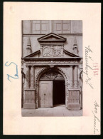 Fotografie Brück & Sohn Meissen, Ansicht Naumburg A. Saale, Blick Auf Das Rathaus Portal  - Orte