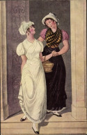 Artiste CPA Suhr, C., Hamburg, Märzfeier 1913, Hausmädchen Und Näherin, Anfang 19. Jahrhundert - Kostums