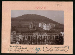 Fotografie Brück & Sohn Meissen, Ansicht Karlsbad, Untere Gartenzeile Und Eduard-Knoll-Strasse  - Orte