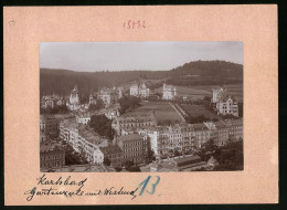 Fotografie Brück & Sohn Meissen, Ansicht Karlsbad, Gartenzeile Und Westend  - Orte