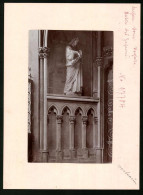 Fotografie Brück & Sohn Meissen, Ansicht Meissen I. Sa., Statue Des Zacharias In Der Vorhalle Des Doms  - Orte