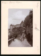 Fotografie Brück & Sohn Meissen, Ansicht Bautzen, Blick Vom Mühltor Auf Das Schloss  - Orte