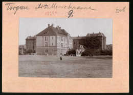 Fotografie Brück & Sohn Meissen, Ansicht Torgau A. Elbe, Blick Auf Die Artillerie-Kaserne  - Places