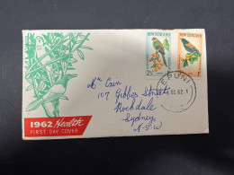 20-5-2024 (5 Z 39) New Zealand FDC - 1962 - Birds (Health Camp Stamp) - FDC