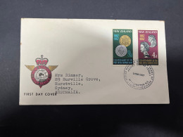 20-5-2024 (5 Z 39) New Zealand FDC - (posted To Australia) 1967 - Post Office Saving Stamps Centenary - FDC