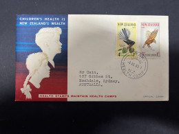 20-5-2024 (5 Z 39) New Zealand FDC - 1965 - Birds (Health Camp Stamp) - FDC