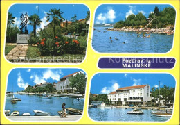 72523460 Malinska Krk Denkmal Hafen Strandbad Malinska Krk - Kroatien