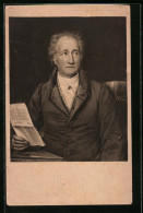 AK Johann Wolfgang Von Goethe Mit Einem Brief  - Schrijvers