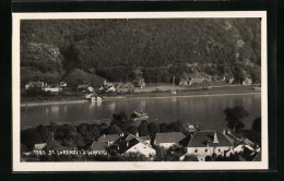 AK St. Lorenz In Der Wachau, Ortsansicht Mit Donau  - Other & Unclassified