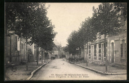 CPA Neuvy-St-Sépulchre, Route D`Argenton Et Bureau Des Postes  - Other & Unclassified