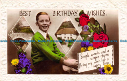 R059352 Best Birthday Wishes. Simple Words And Simple Rhyme. 1940 - Monde