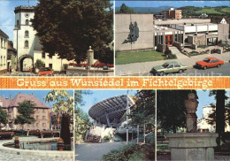 72522637 Wunsiedel Stadttor Strassenpartie Brunnen Halle Denkmal Wunsiedel - Wunsiedel