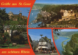 72522636 St Goar Burg Fliegeraufnahme Hotel Zum Goldenen Loewen Loreley St. Goar - St. Goar
