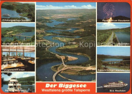 72522607 Sondern Biggesee Neu Sonderner Talbruecke Fahrgastschiff Innen Personen - Autres & Non Classés