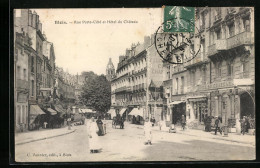 CPA Blois, Rue Porte-Côté Et Hôtel Du Château  - Blois