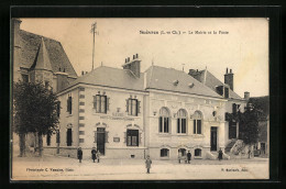 CPA Suèvres, La Mairie Et La Poste  - Autres & Non Classés