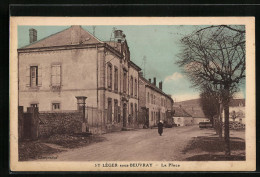 CPA St Léger-sous-Beuvray, La Place  - Other & Unclassified