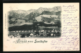 AK Sonthofen /Allgäu, Ortsansicht Vor Bergpanorama  - Sonthofen