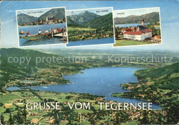 72521690 Tegernsee Fliegeraufnahme Rottach Egern Bad Wiessee Gmund Tegernsee - Tegernsee