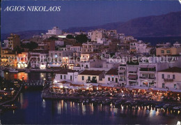72521684 Agios Nikolaos Kreta Bei Nacht Agios Nikolaos Kreta - Grèce