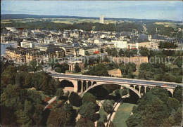 72521627 LUXEMBOURG__Luxemburg Vue Aerienne Du Pont Adolphe Et Du Boulevard Roos - Autres & Non Classés