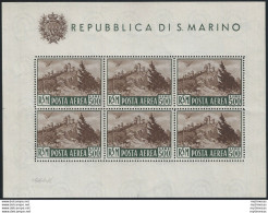 1951 San Marino Veduta Lire 500 Bruno MS MNH Sassone N. 12 - Autres & Non Classés