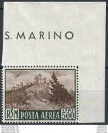 1951 San Marino L. 500 Veduta Adf MNH Sass. PA N. 97 - Autres & Non Classés