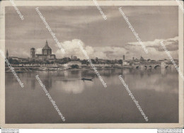 Bu151 Cartolina Pavia Citta' Panorama Del Ticino 1942 - Pavia