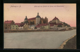 AK Neuburg /Donau, Blick Auf Das Schloss, Donau, Elisenbrücke  - Neuburg