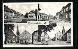 AK Breckerfeld /W., Marktplatz Mit Kath. Kirche, Evang. Kirche  - Autres & Non Classés