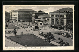AK Hannover, Hauptbahnhof, Ernst August-Platz, Postamt  - Hannover