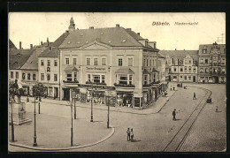 AK Döbeln, Niedermarkt Mit Theater-Restaurant  - Théâtre