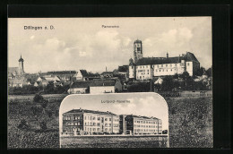 AK Dillingen A. D., Luitpold-Kaserne, Panorama  - Dillingen