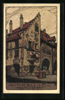 Steindruck-AK Lindau I. B., Partie An Der Maximilianstrasse  - Autres & Non Classés